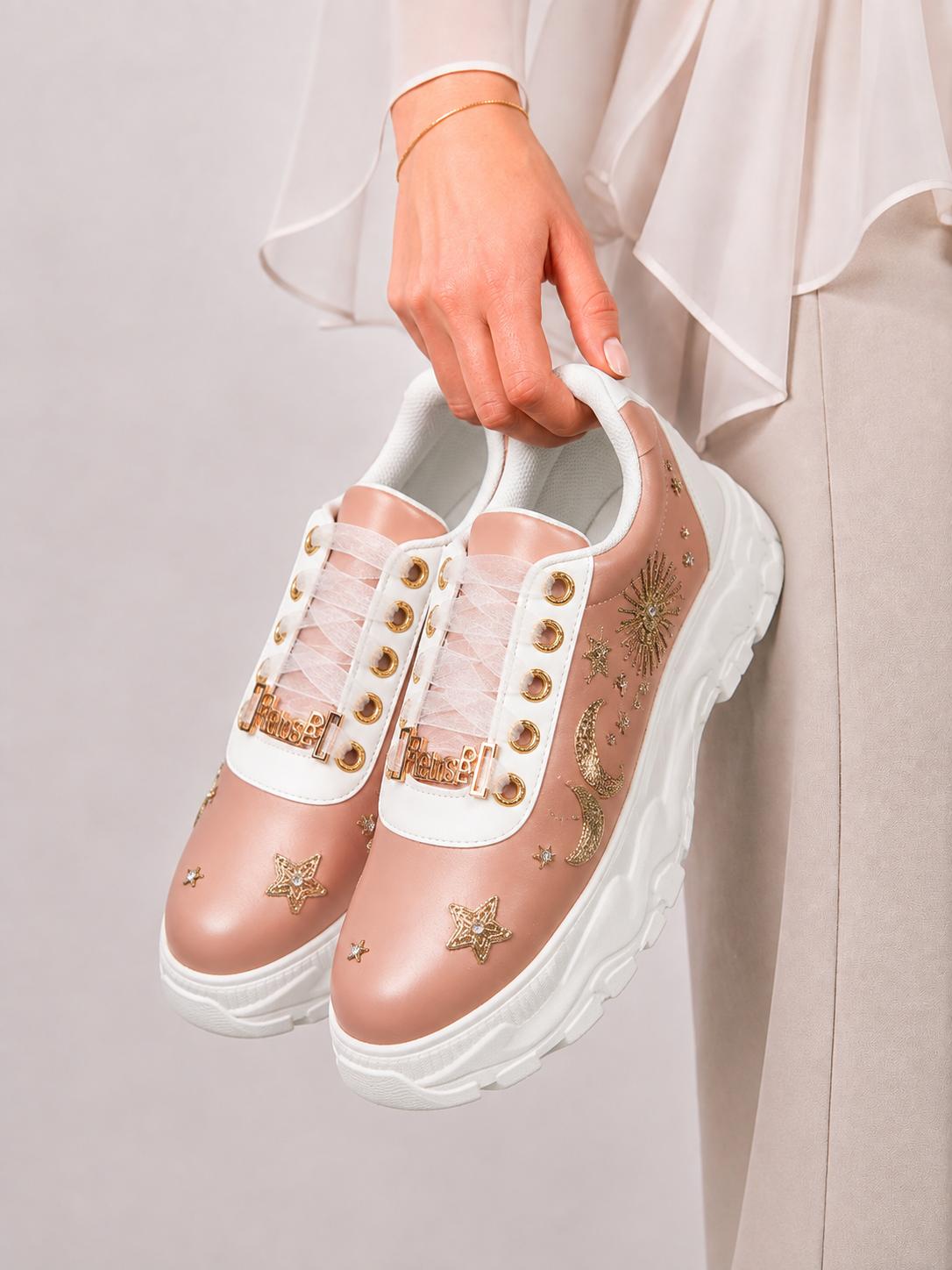 Mehtaab Embellished Sneakers
