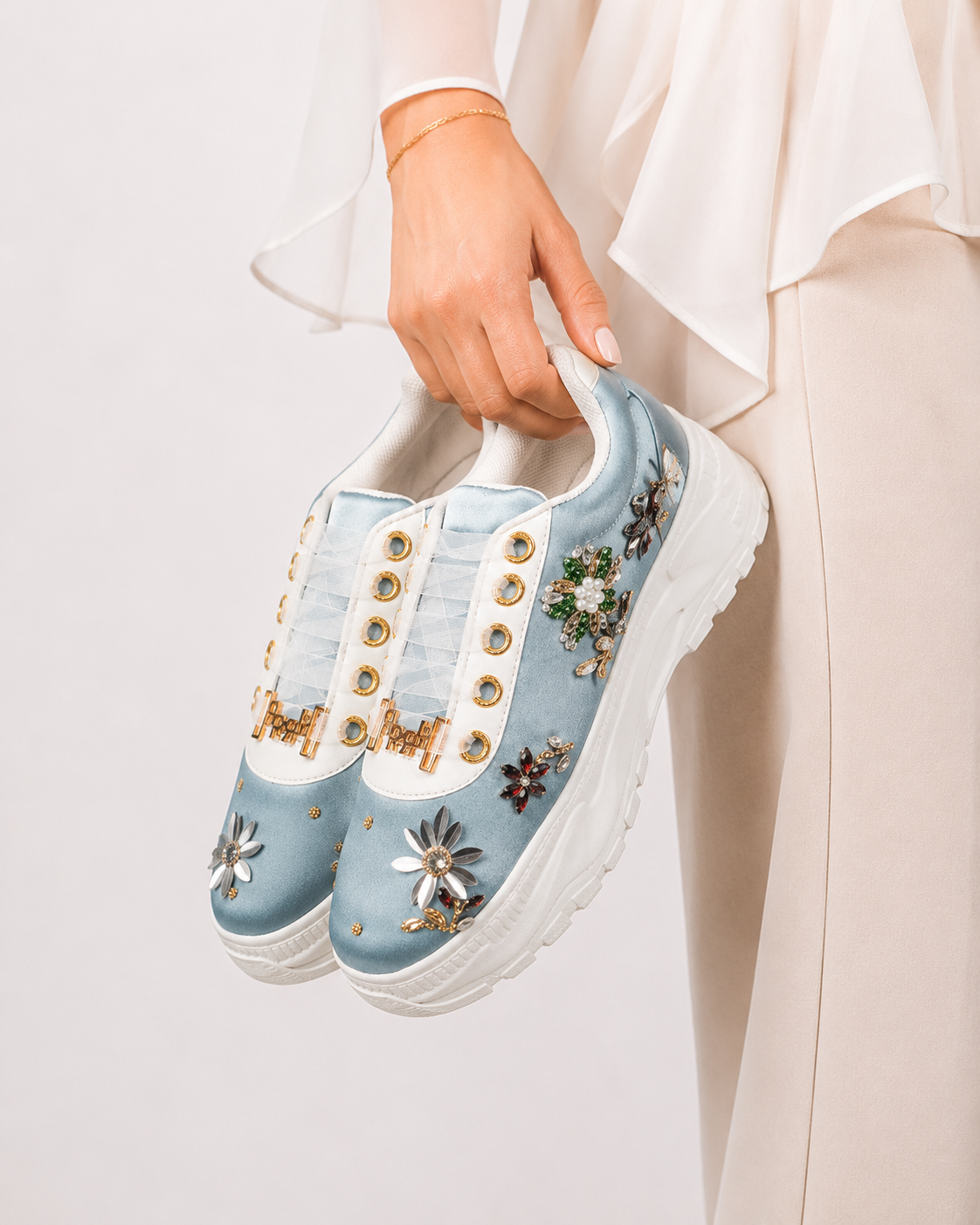 Neerja Embellished Sneakers