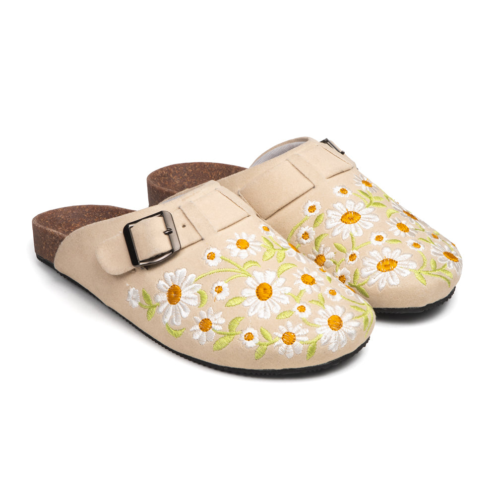 The Daisy Floral Luxury Embellished Slides