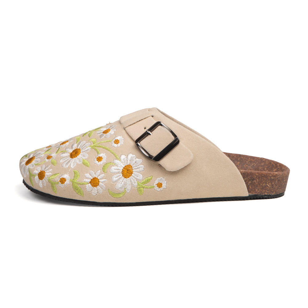 The Daisy Floral Luxury Embellished Slides