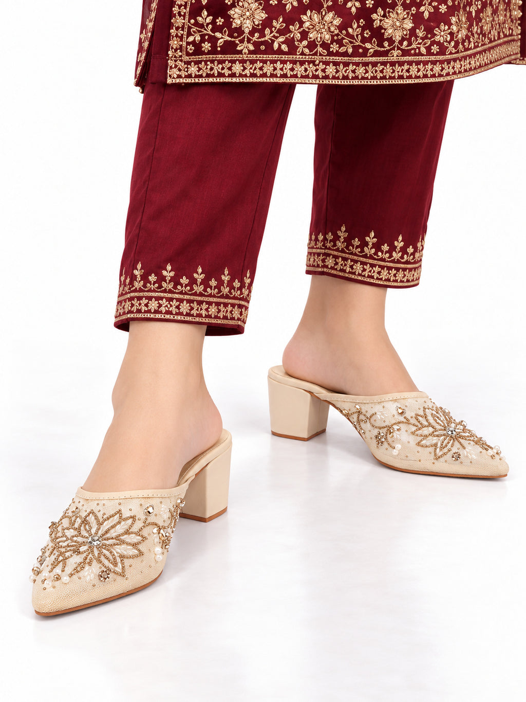 Suvarna Embellished heels