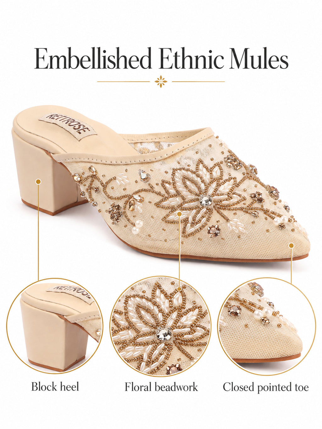 Suvarna Embellished heels