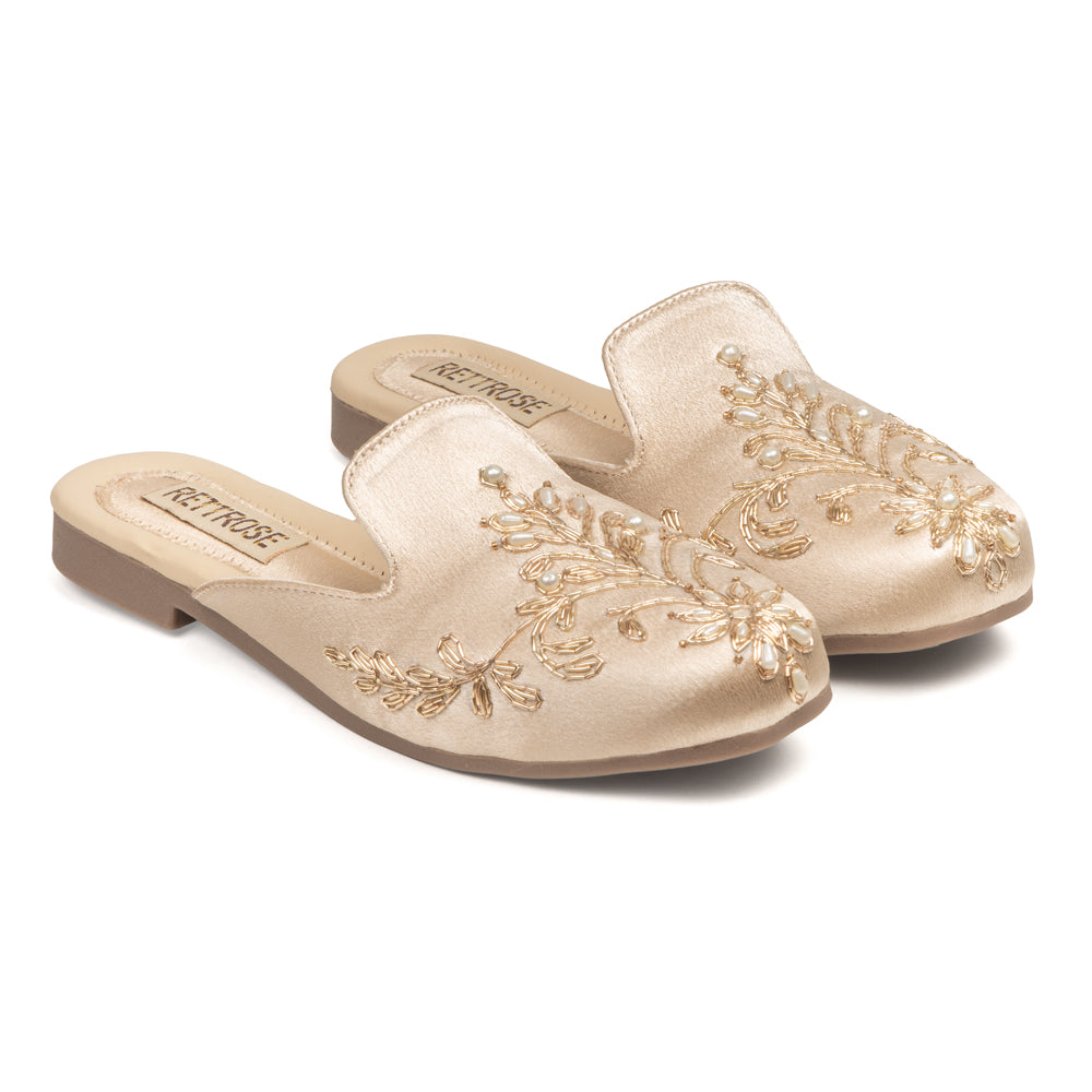 Noorani Embellished Flat Sandals