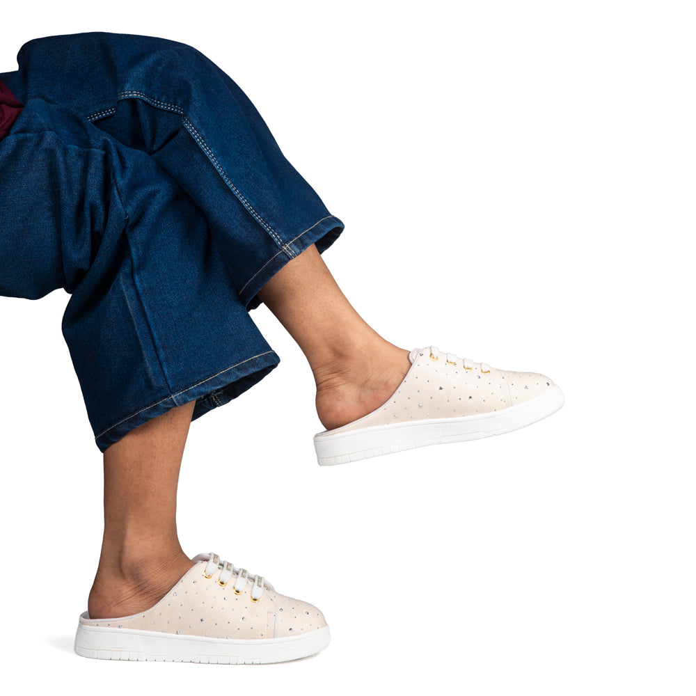 The Starlight Glimmer Luxury Embellished Slide Sneakers