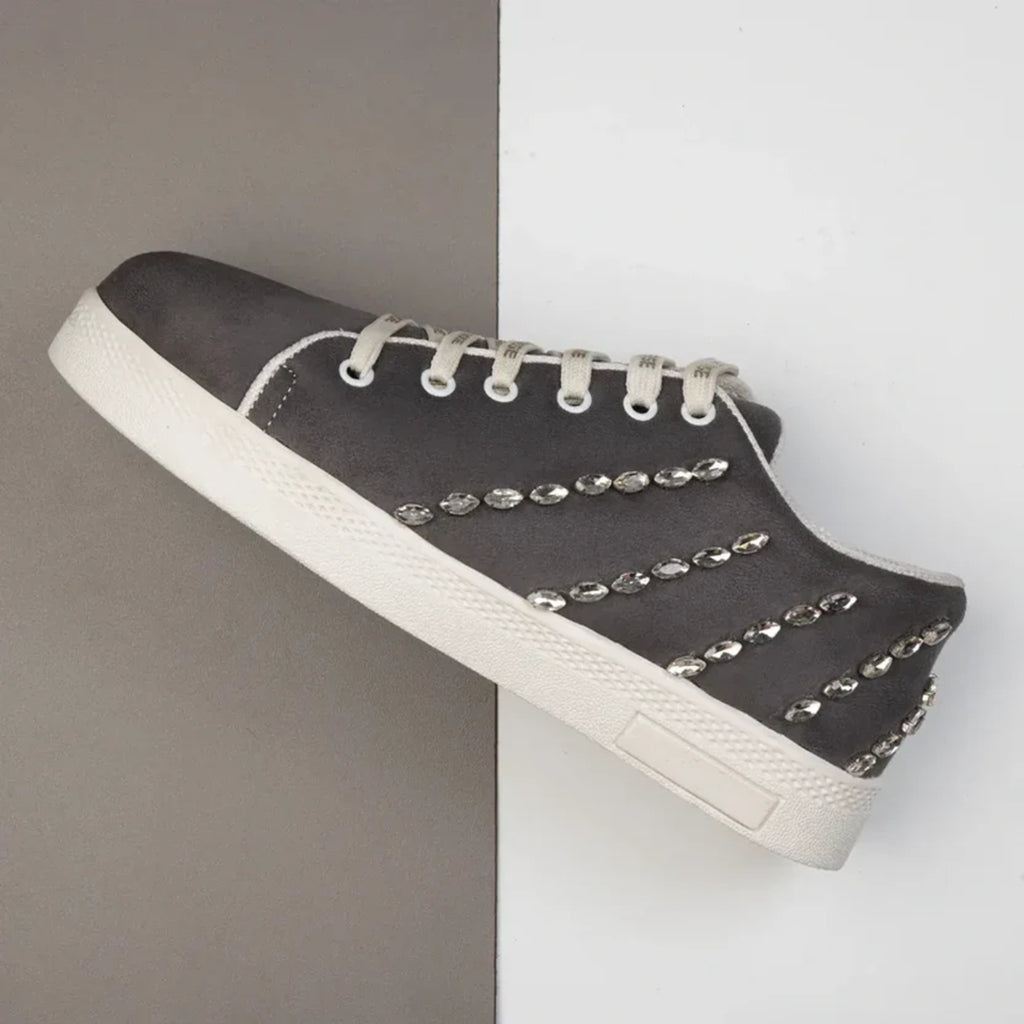 The Ivy Grey Luxury Embellished Trainer