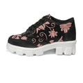 The Rose Blush Black Luxury Embellished Casual Sneaker