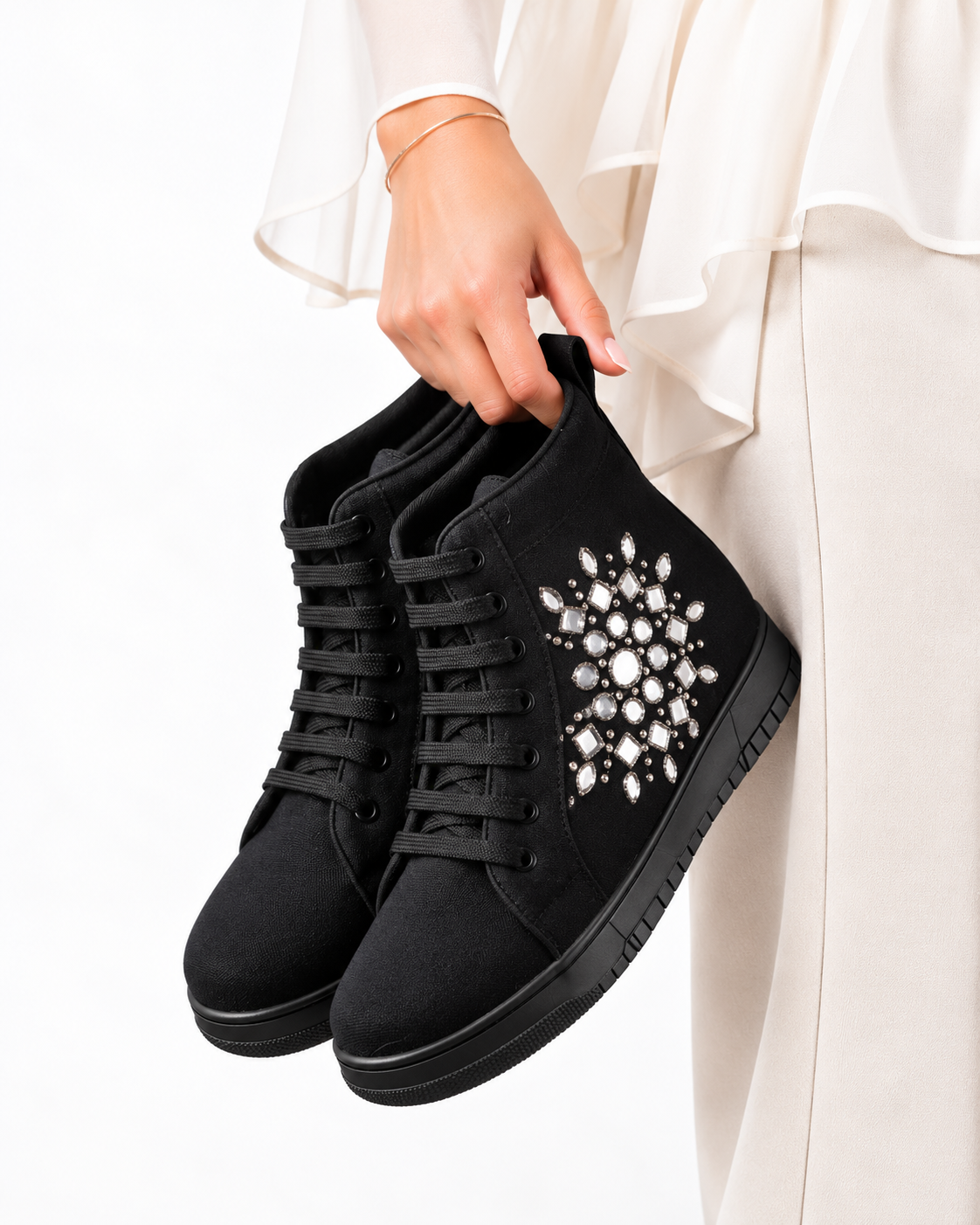 Darpan Banjara High-Ankle Sneakers