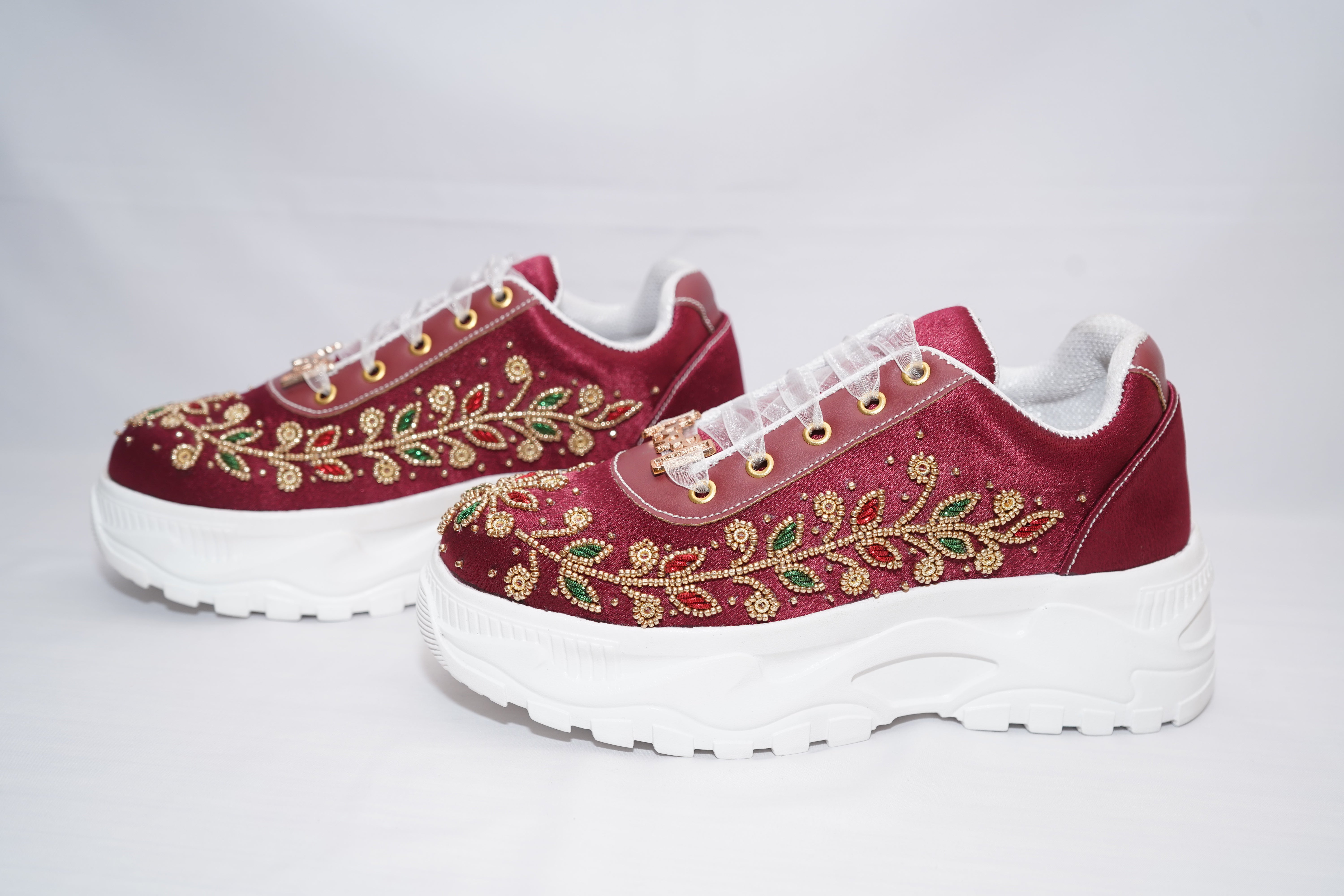 The Mirabelle Luxury Majestic Vine Embellished Trainer
