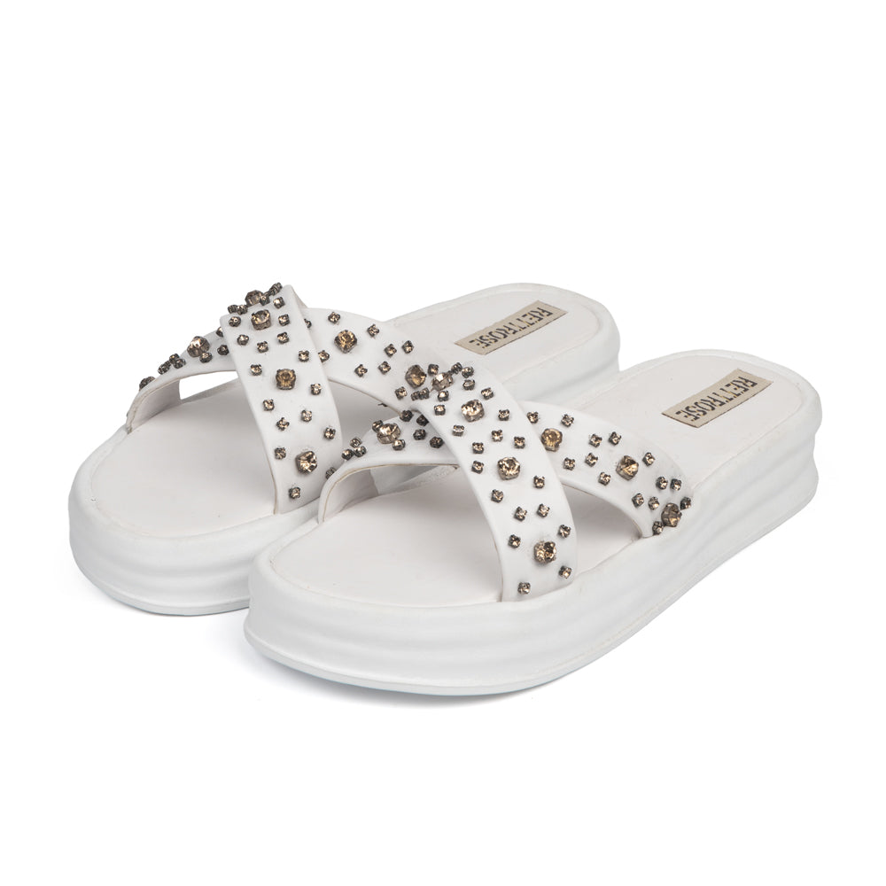 Zarina Embellished Slides
