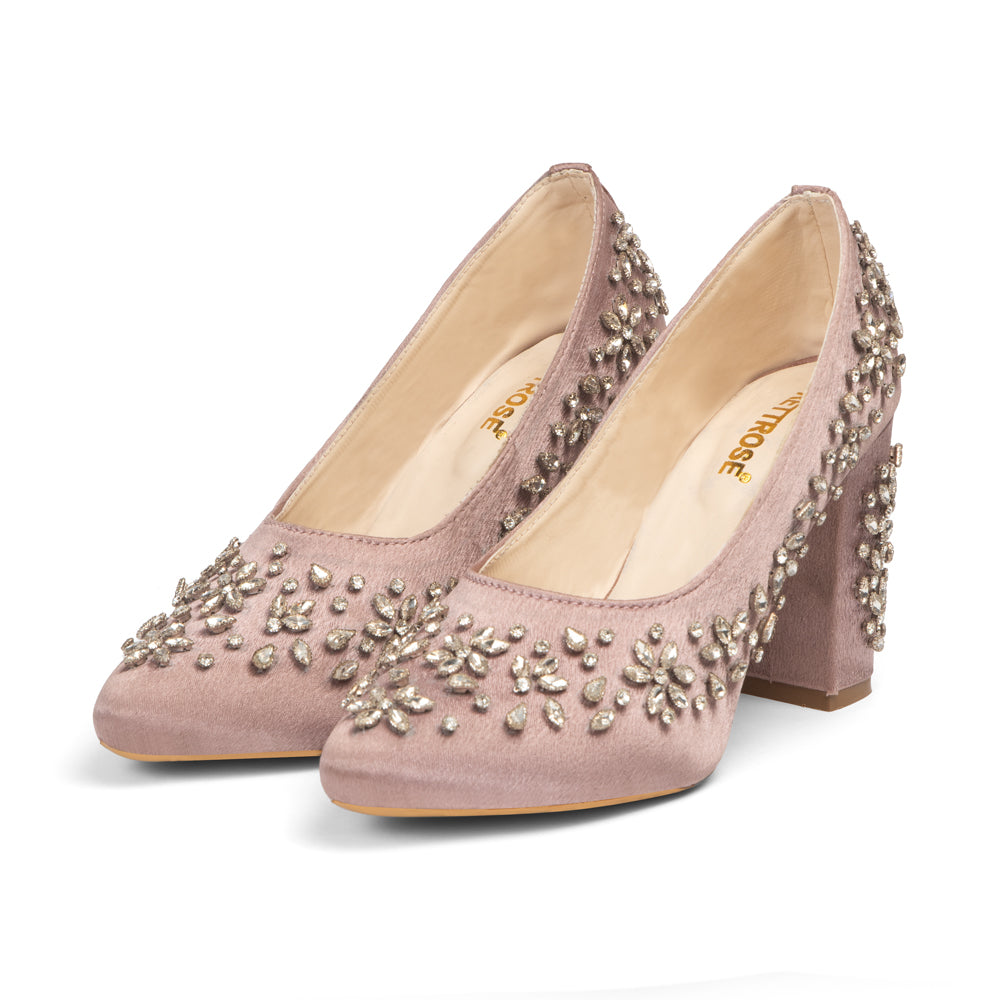 The Mystic Lavender Hand Embellished Luxury Heel