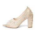 The Moonpetal Grace Hand Embellished Luxury Heel