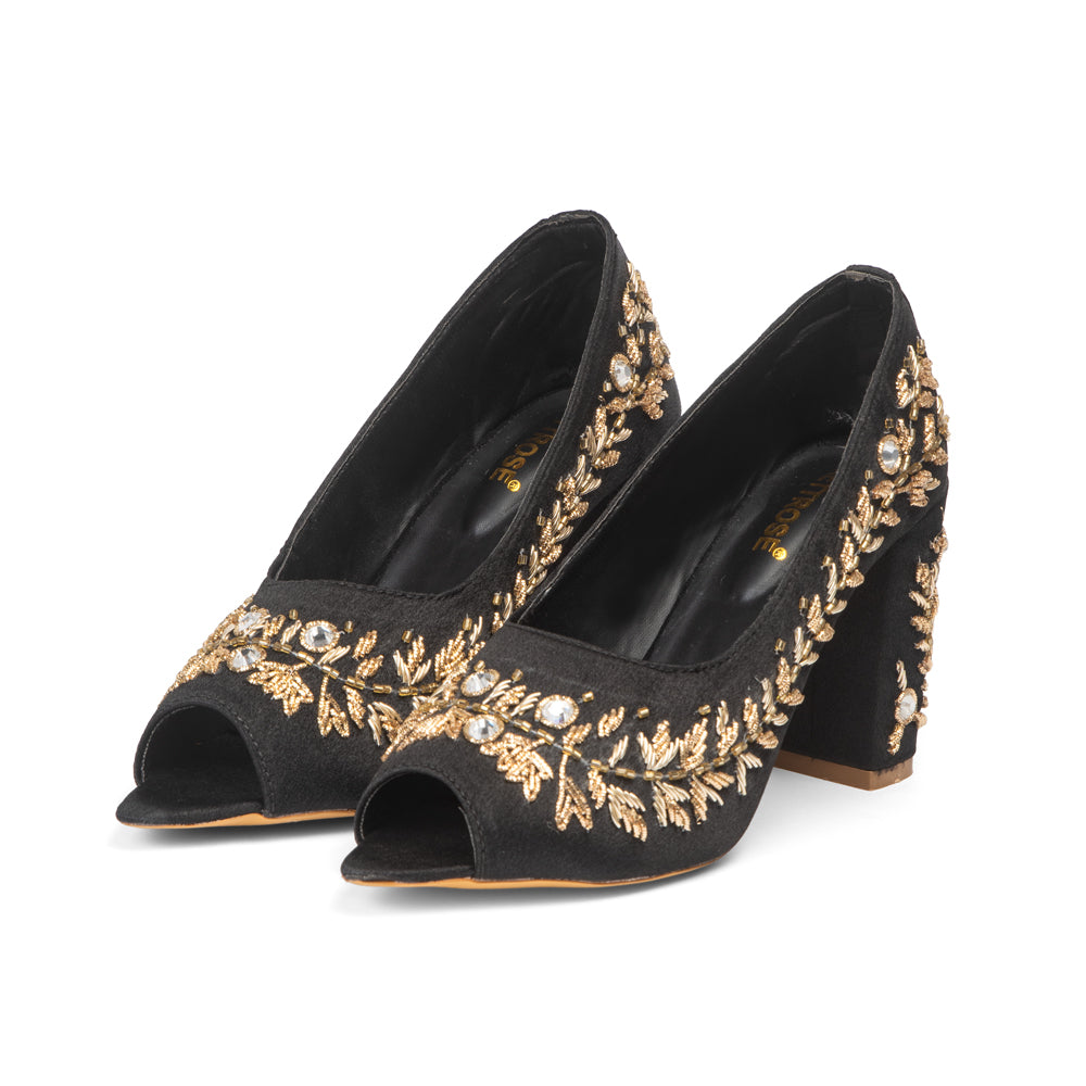 The Golden Vine Hand Embellished Luxury Heel