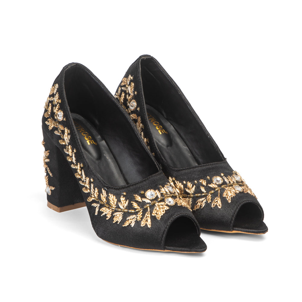 The Golden Vine Hand Embellished Luxury Heel