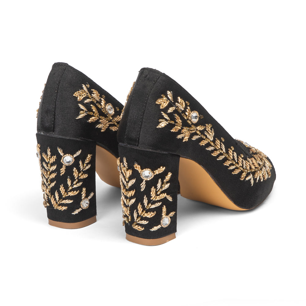 The Golden Vine Hand Embellished Luxury Heel