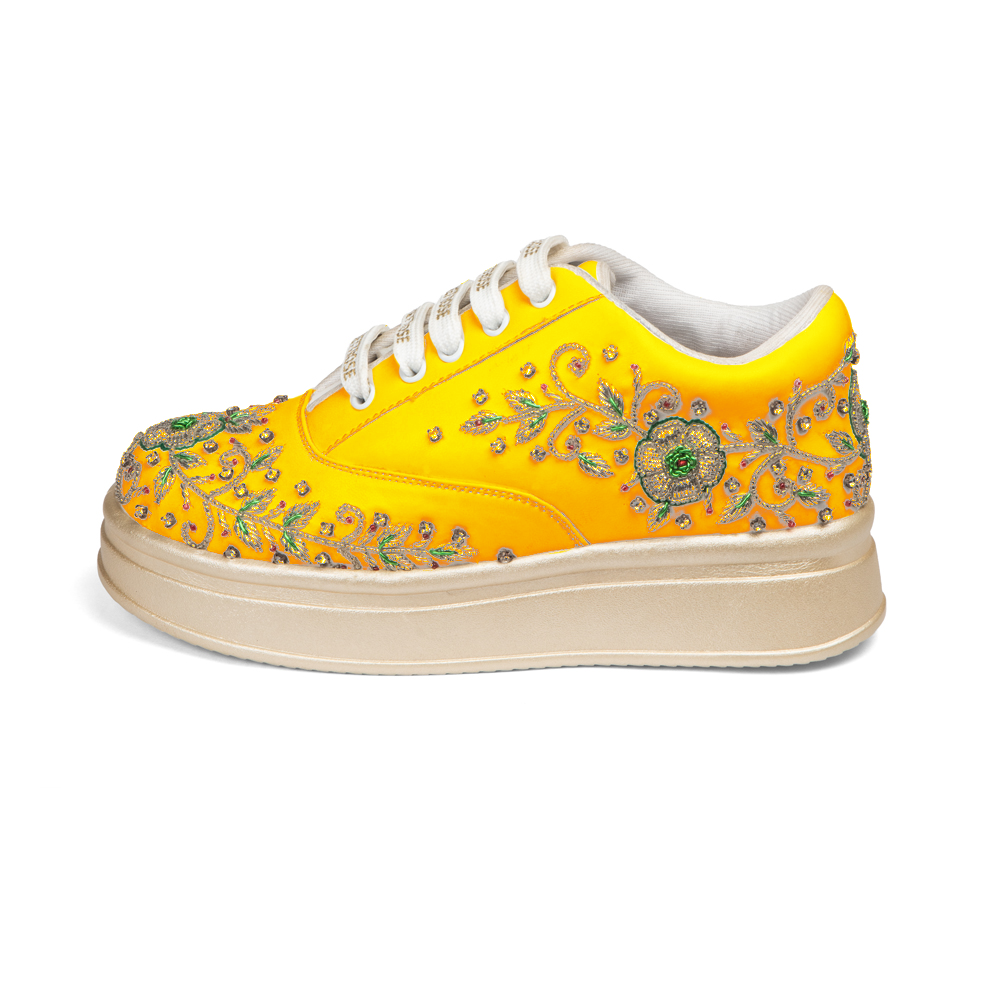 The Elysia Luxury Enchanted Vine Embellished Trainer