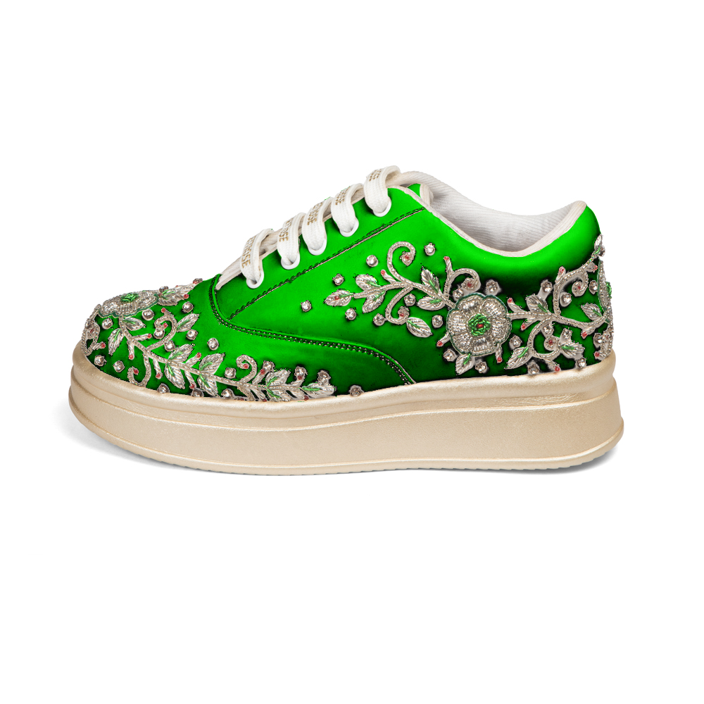 The Elysia Luxury Enchanted Vine Embellished Trainer