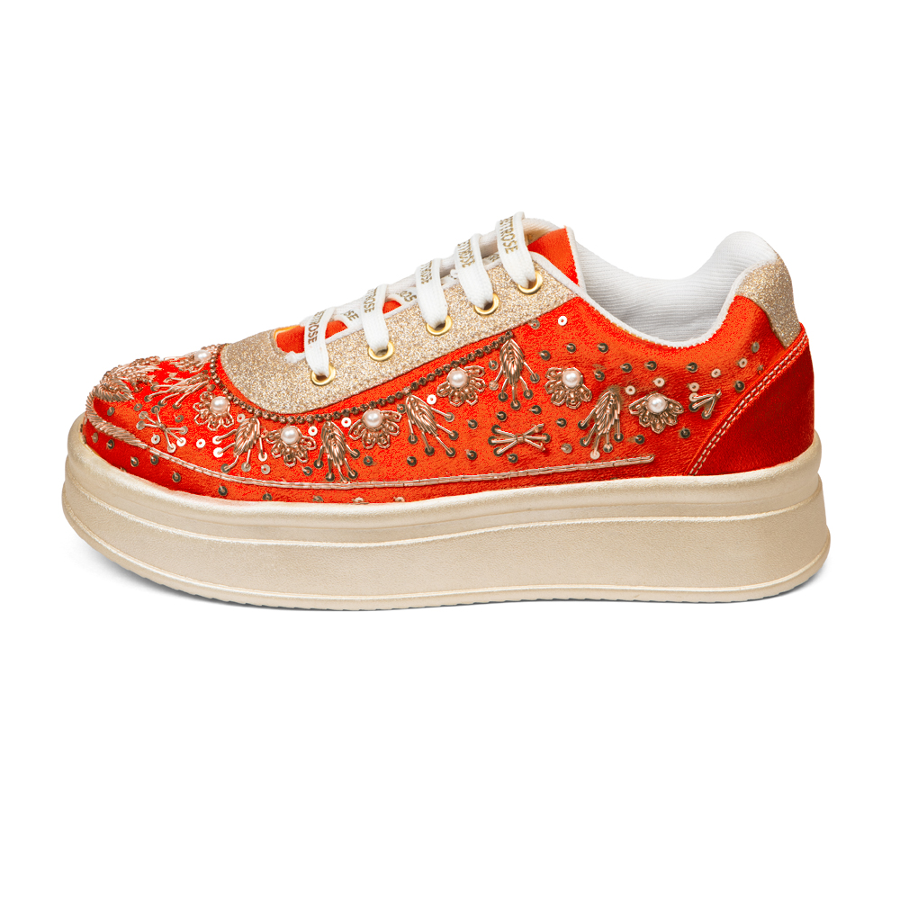 The Valeria Luxury Regal Aurora Embellished Trainer