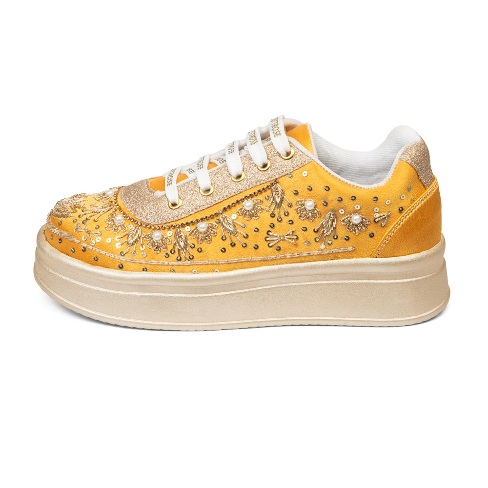 The Valeria Luxury Regal Aurora Embellished Trainer