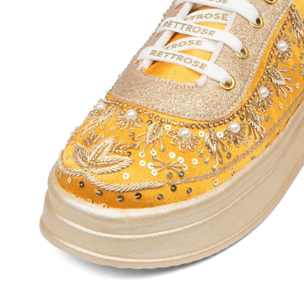 The Valeria Luxury Regal Aurora Embellished Trainer