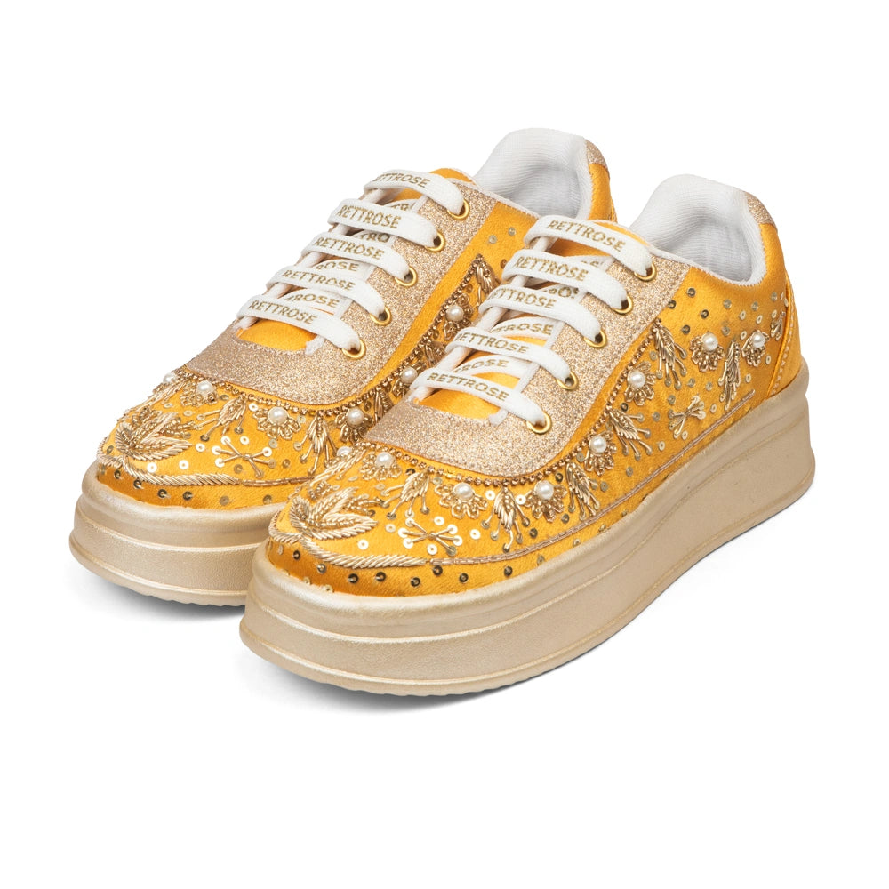 The Valeria Luxury Regal Aurora Embellished Trainer