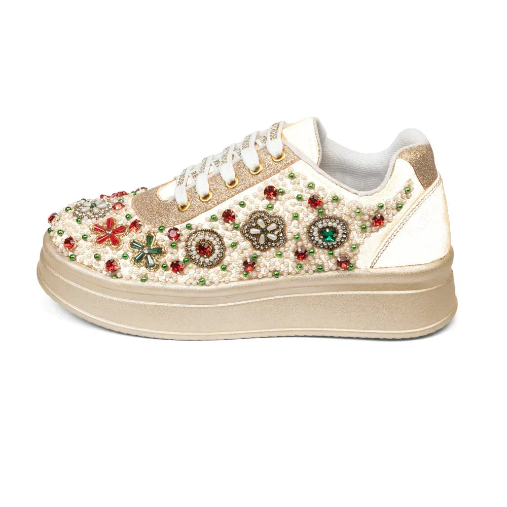 The Empress Luxury Gemstone Reverie Embellished Trainer