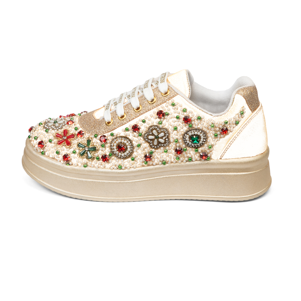 The Empress Luxury Gemstone Reverie Embellished Trainer