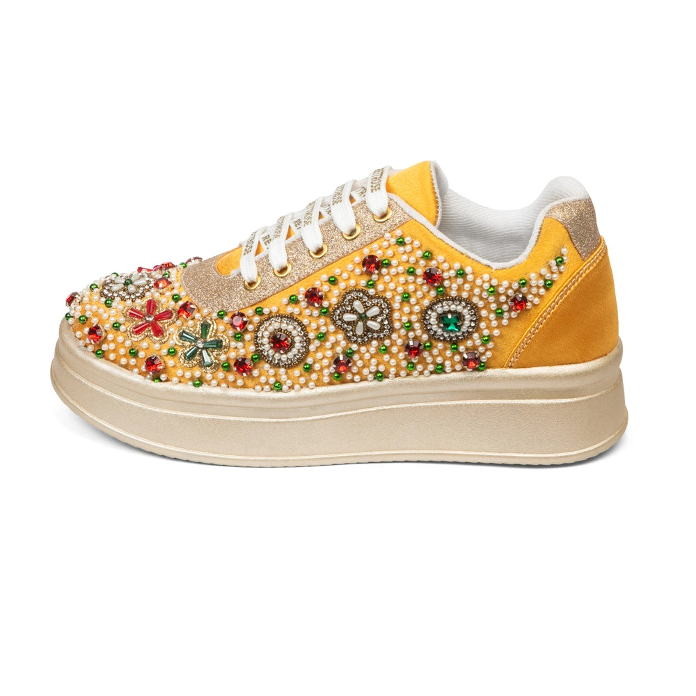 The Empress Luxury Gemstone Reverie Embellished Trainer
