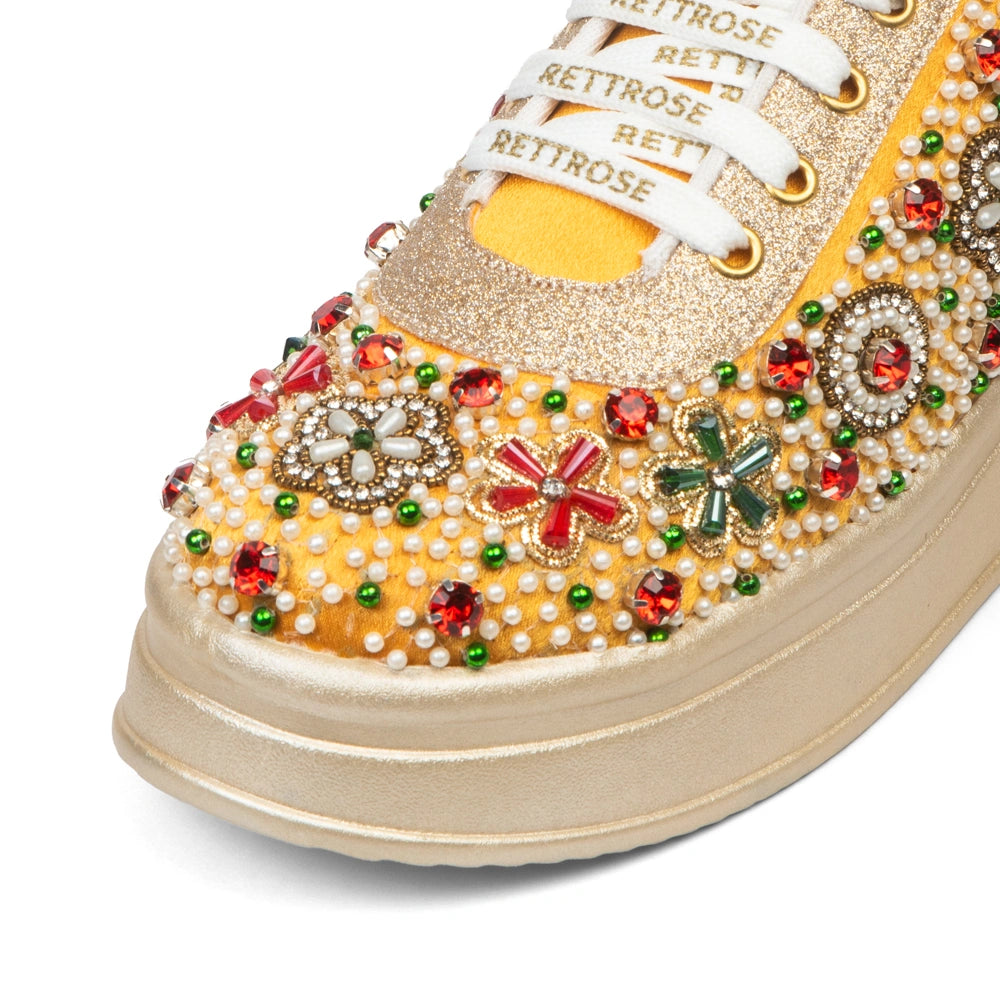 The Empress Luxury Gemstone Reverie Embellished Trainer