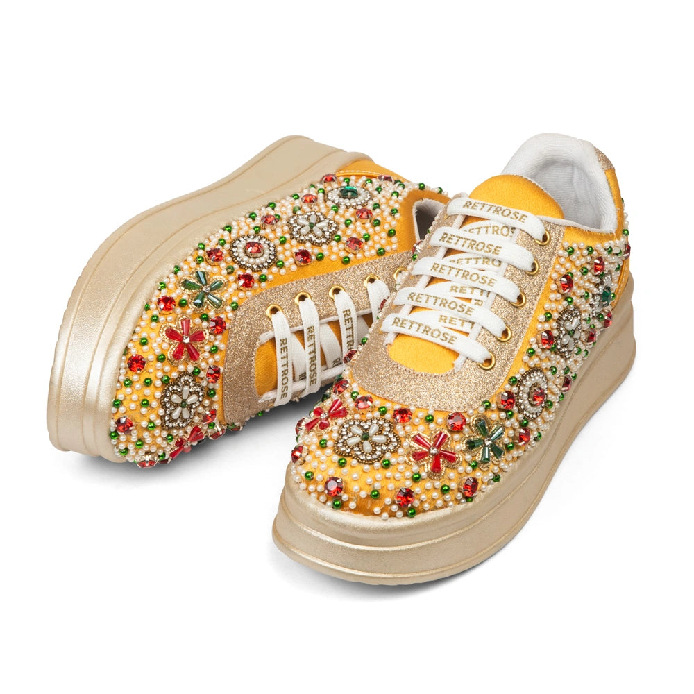 The Empress Luxury Gemstone Reverie Embellished Trainer