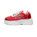 The Julianna Luxury Red Satin Embellished Trainer