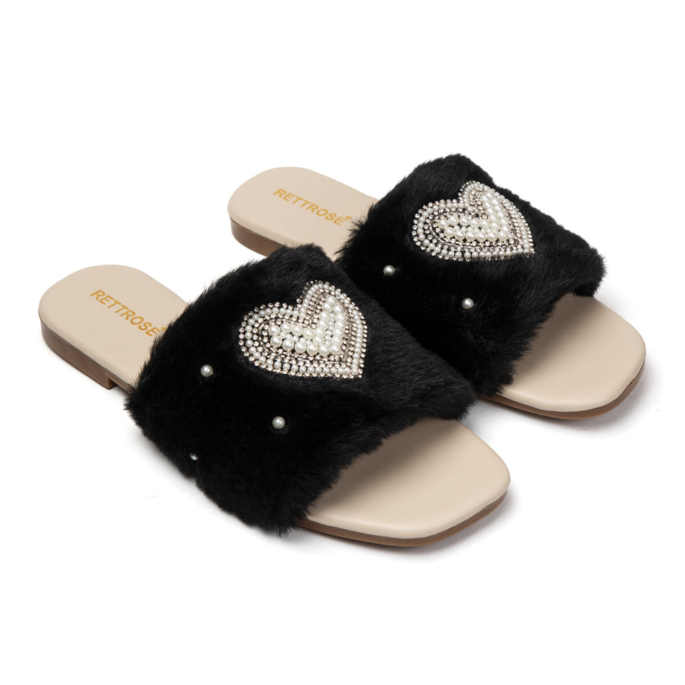 Mizaaj Embellished Flat Sandals