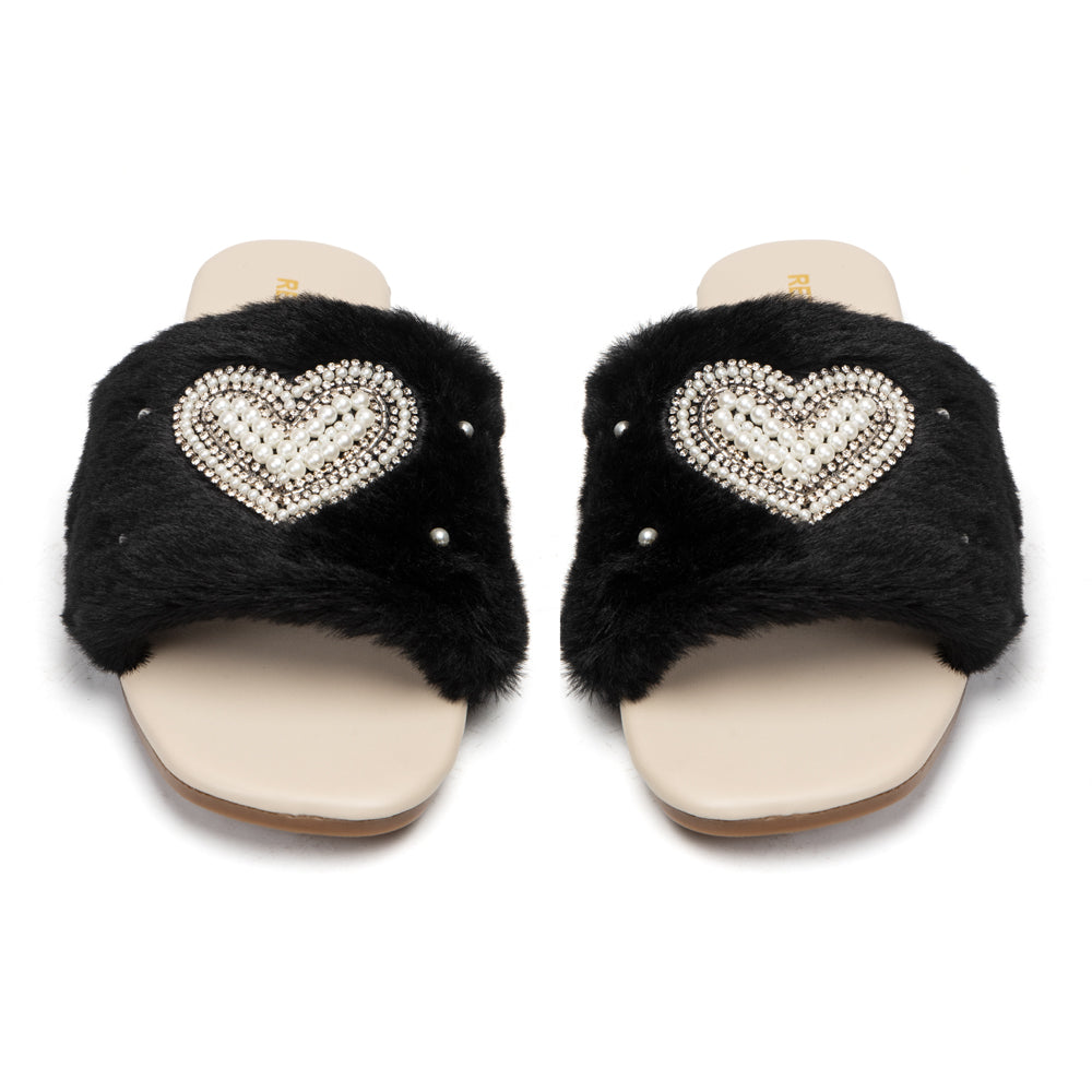 Mizaaj Embellished Flat Sandals