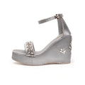 The Delilah Hand Embellished Luxury Wedge Shoe