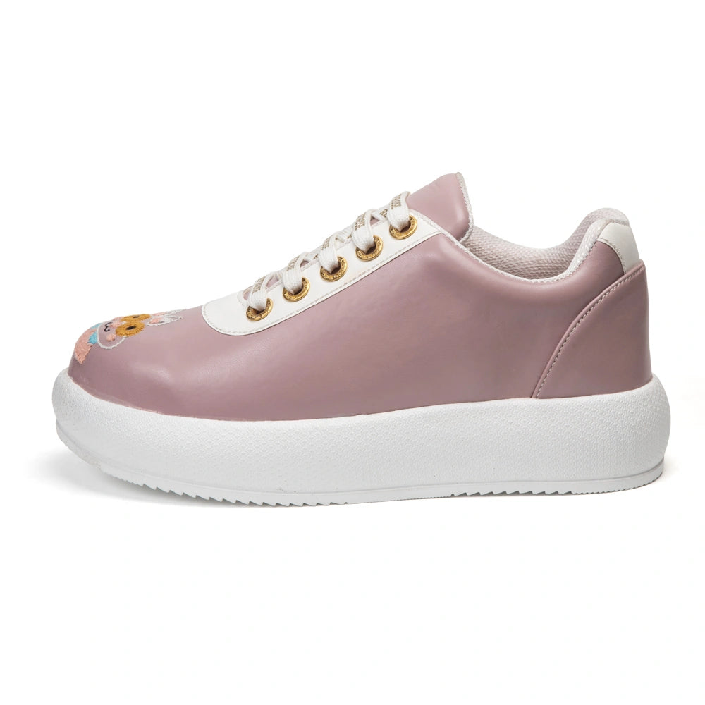 The Elara Luxury Dusty Orchid Embellished Trainer