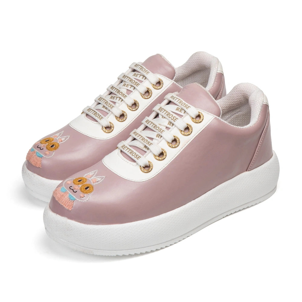 The Elara Luxury Dusty Orchid Embellished Trainer
