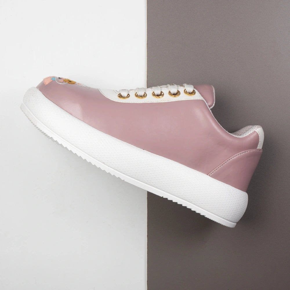 The Elara Luxury Dusty Orchid Embellished Trainer