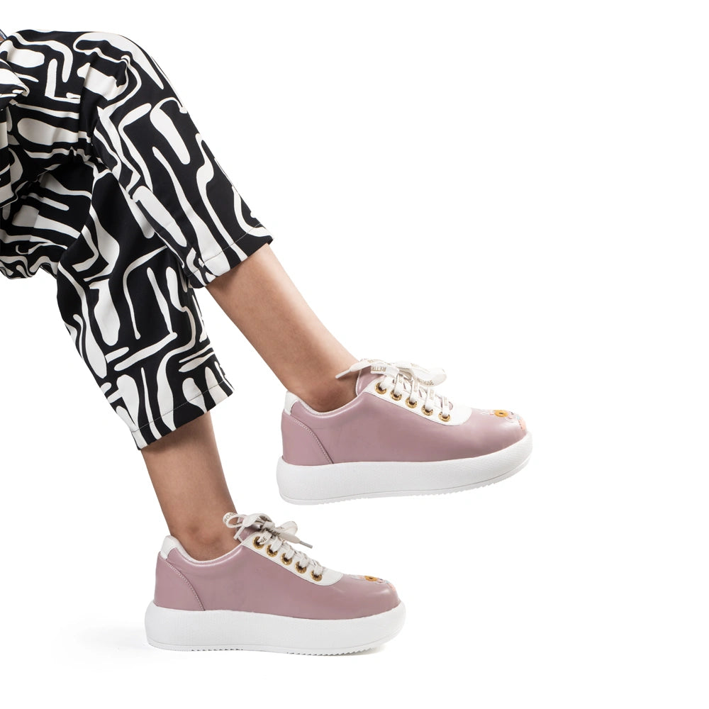 The Elara Luxury Dusty Orchid Embellished Trainer