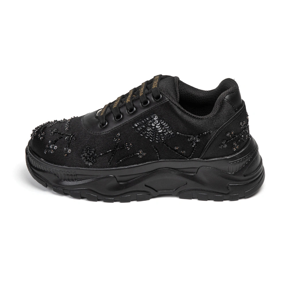 The Evana Luxury Twilight Bloom Embellished Trainer