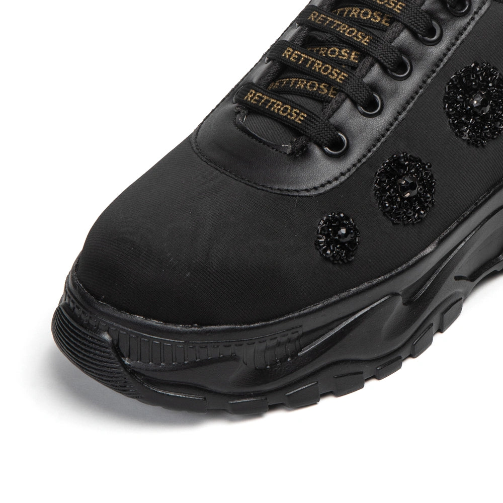 The Meliora Luxury Sequin Dot Embellished Trainer