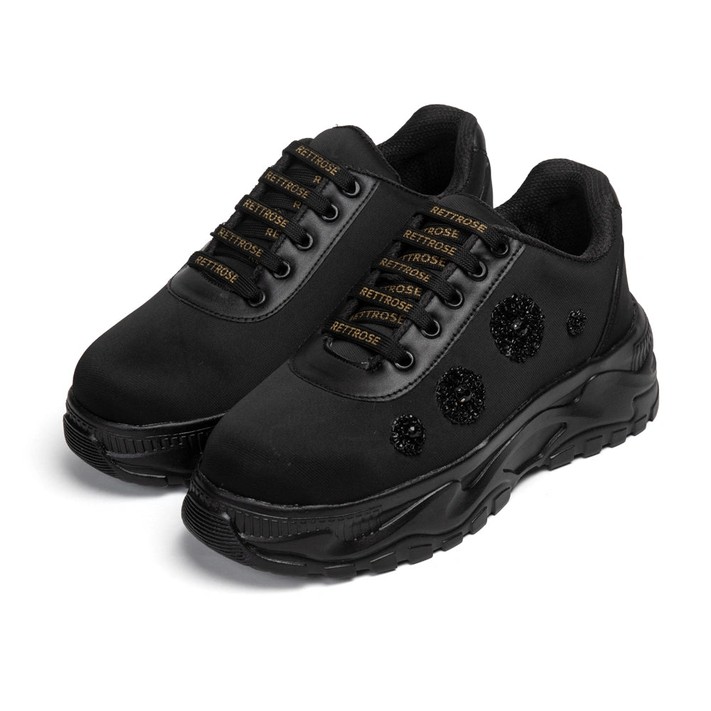 The Meliora Luxury Sequin Dot Embellished Trainer