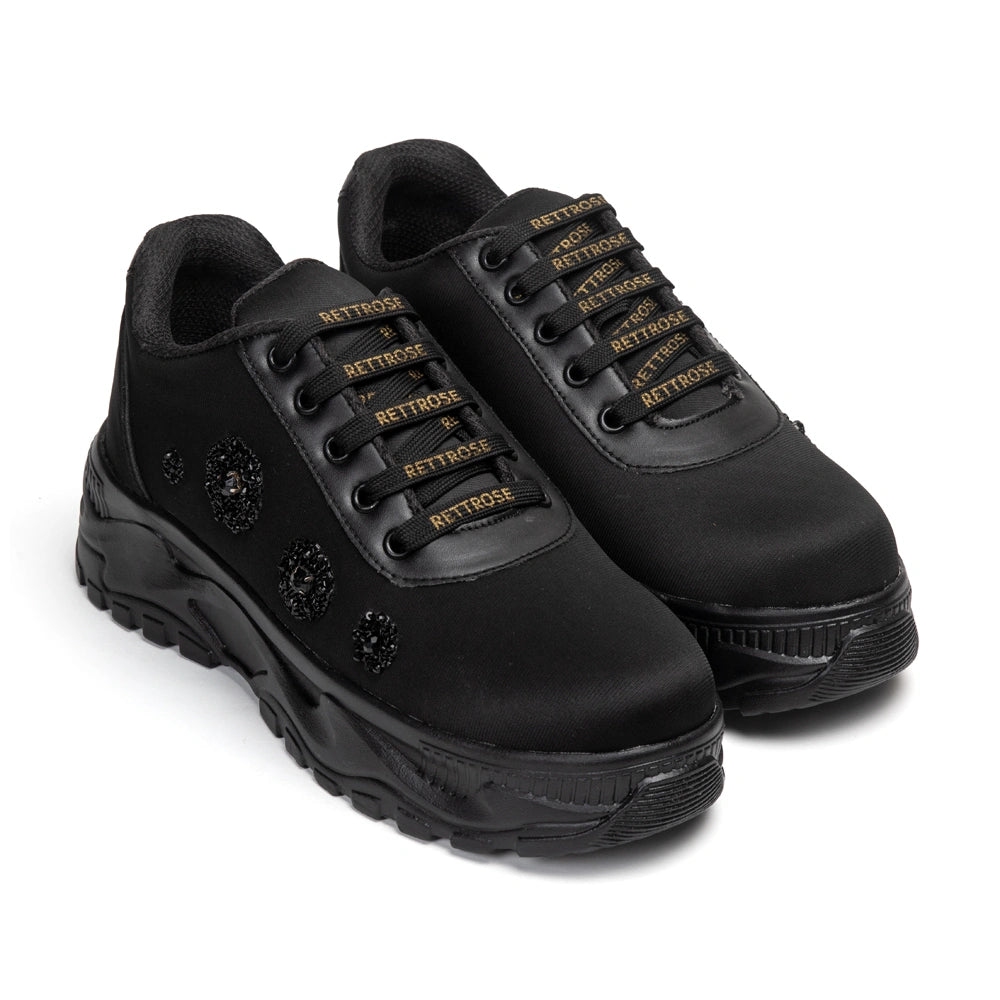The Meliora Luxury Sequin Dot Embellished Trainer
