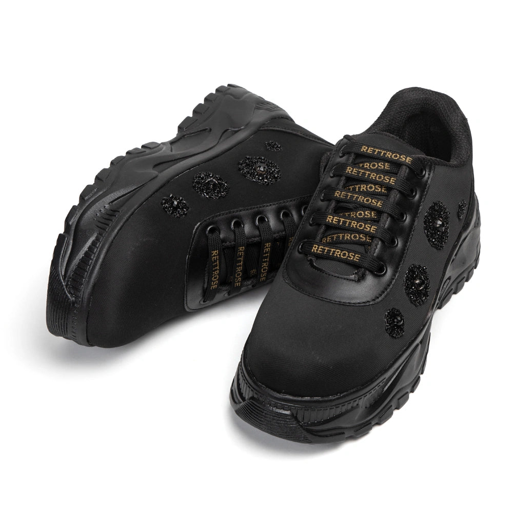 The Meliora Luxury Sequin Dot Embellished Trainer