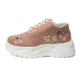 The Rosaline Luxury Pearl Blossom Embellished Trainer