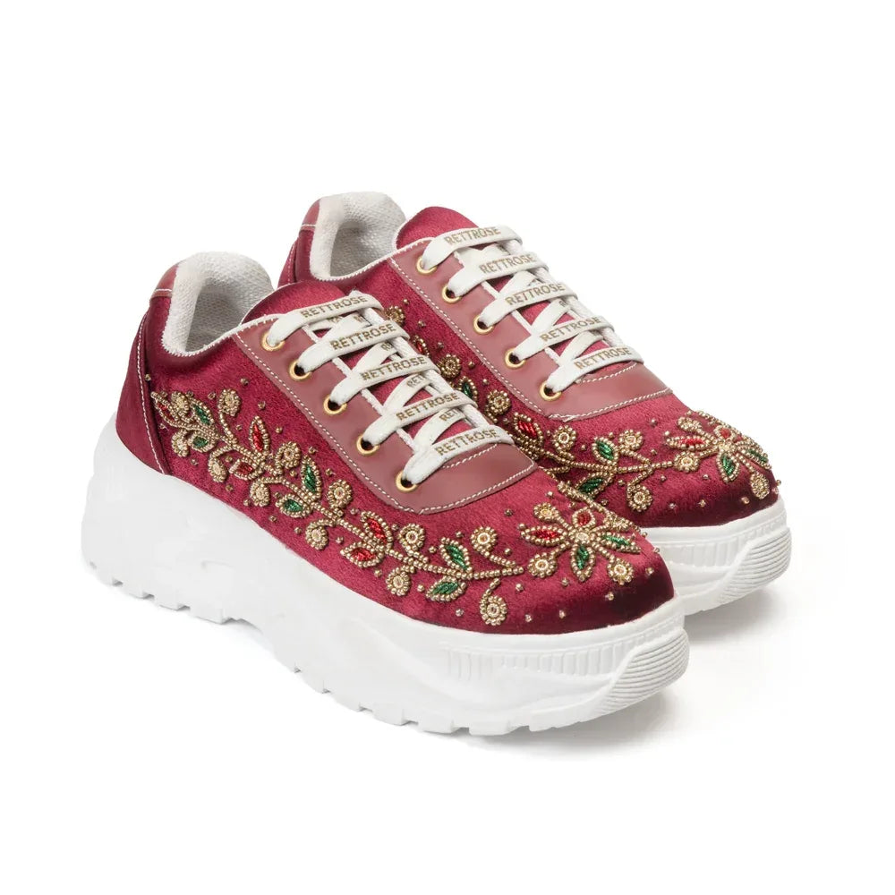 The Mirabelle Luxury Majestic Vine Embellished Trainer