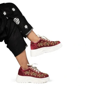 The Mirabelle Luxury Majestic Vine Embellished Trainer