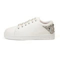 The Lexi White Luxury Embellished Trainer