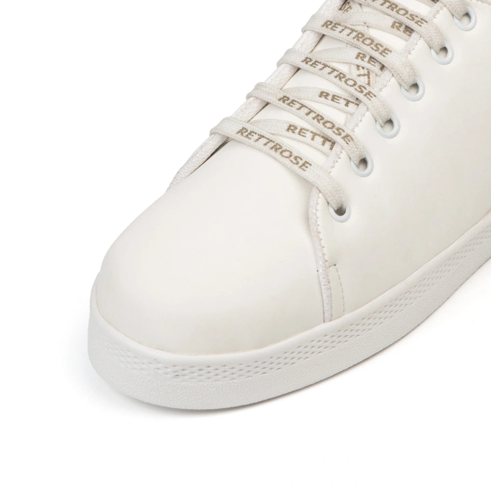 The Lexi White Luxury Embellished Trainer