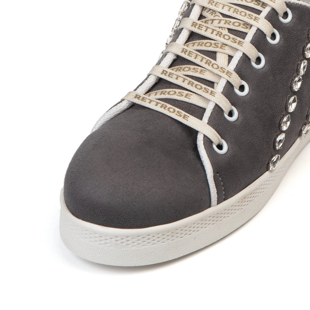 The Ivy Grey Luxury Embellished Trainer