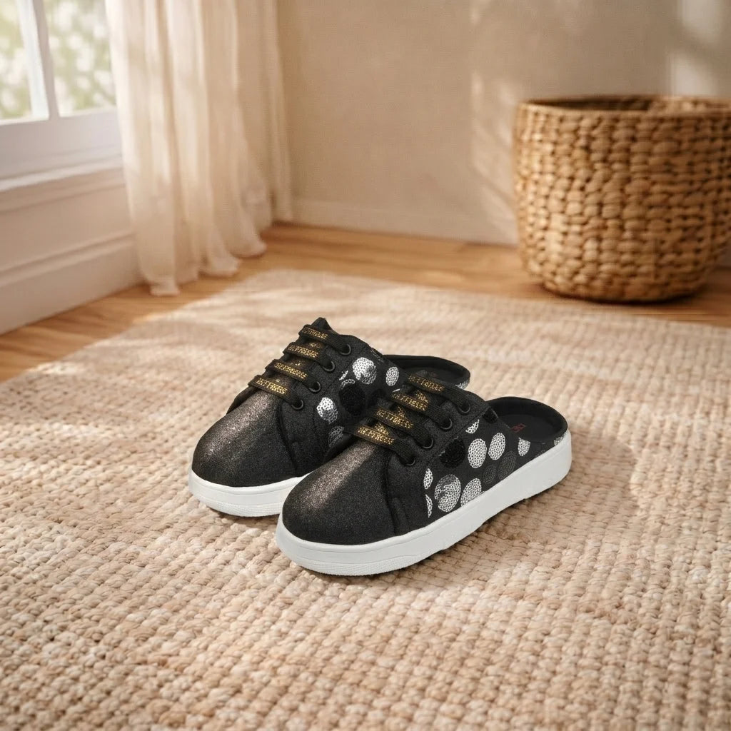 The Eclipse Spark Luxury Embellished Slide Sneakers