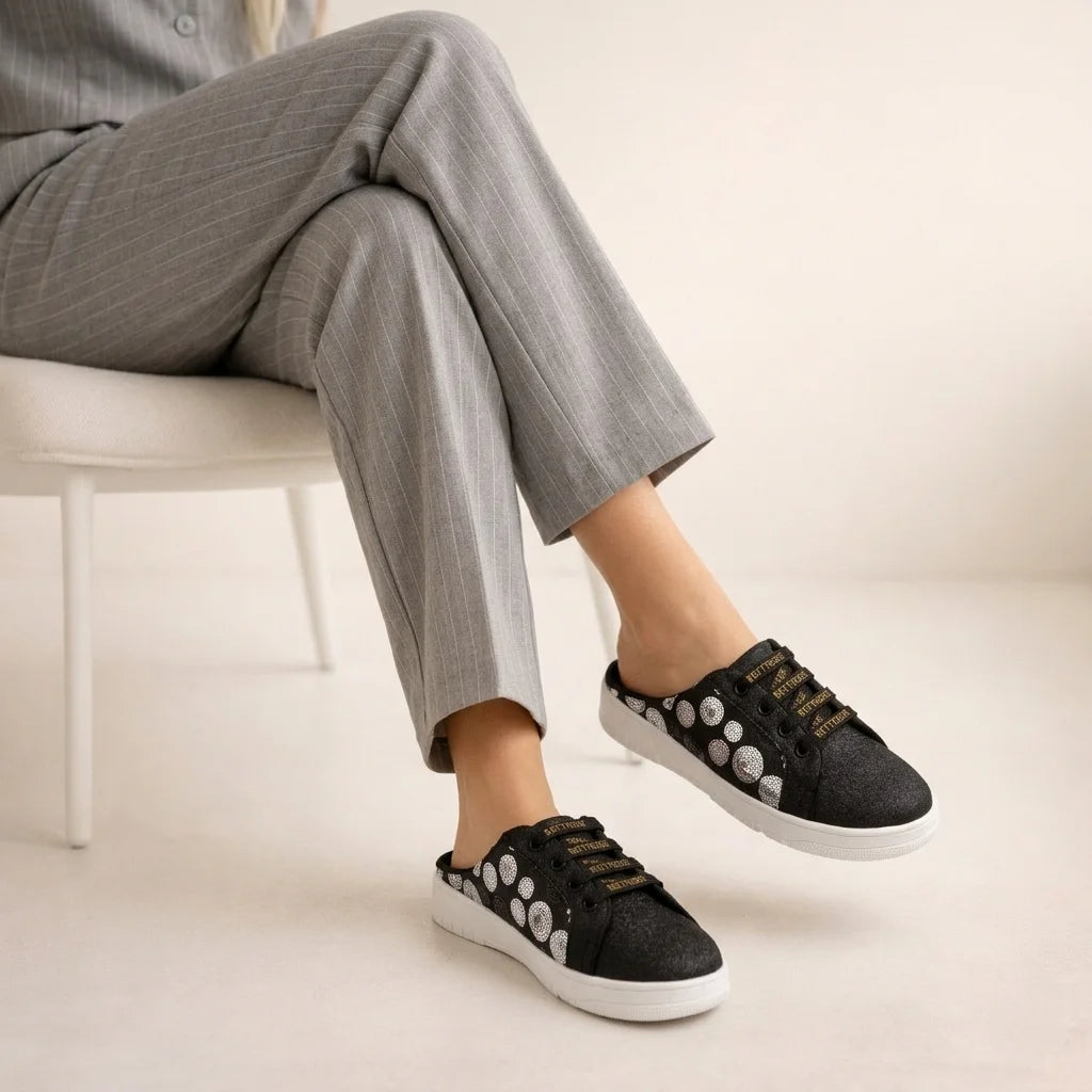 The Eclipse Spark Luxury Embellished Slide Sneakers